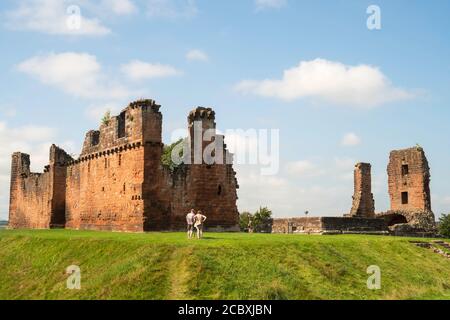 The ruins of Penrith castle, Cumbria, England, UK Stock Photo
