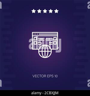 domain registration vector icon modern illustration Stock Vector