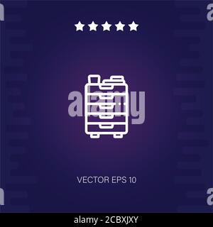 filling cabinet vector icon modern illustration Stock Vector