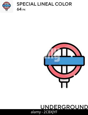 Underground Special lineal color vector icon. Underground icons for your business project Stock Vector