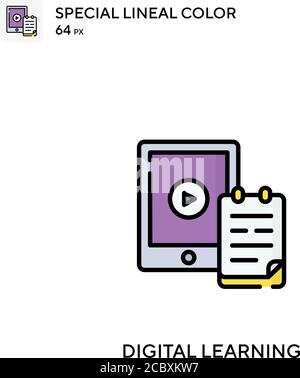 Learning Special lineal color vector icon. Learning icons for your ...