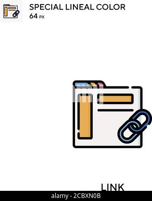 Link Special lineal color vector icon. Link icons for your business project Stock Vector