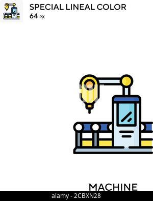 Machine learning Special lineal color icon. Illustration symbol design ...