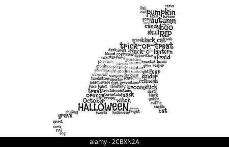 Halloween T shirt Design Vector Bundle, Spooky Face in The Cloud