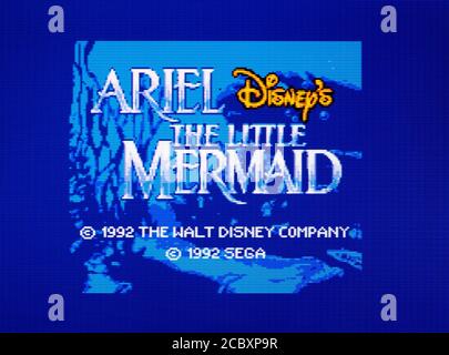 Disney's Ariel The Little Mermaid - Sega Master System - SMS - editorial use only Stock Photo