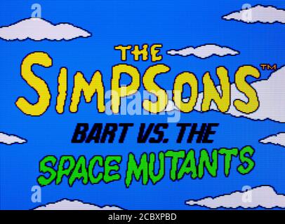 bart vs the space mutants mega drive