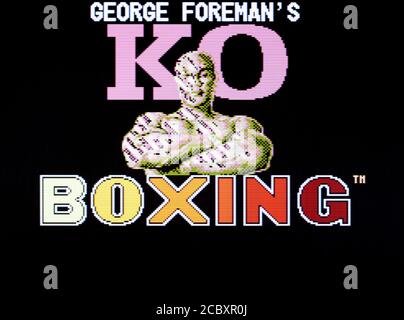 George Foreman's KO Boxing - Sega Master System - SMS - editorial use only Stock Photo