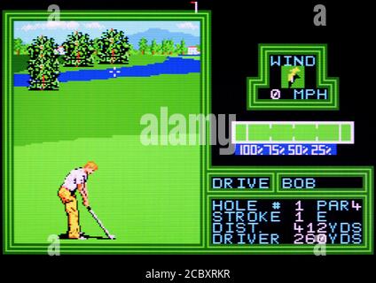 PGA Tour Golf - Sega Master System - SMS - editorial use only Stock Photo