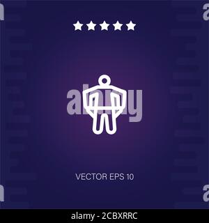 bankruptcy vector icon modern illustration Stock Vector