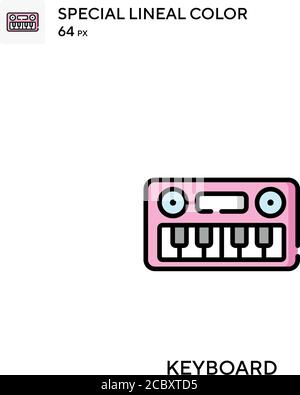 Keyboard Special lineal color vector icon. Keyboard icons for your business project Stock Vector