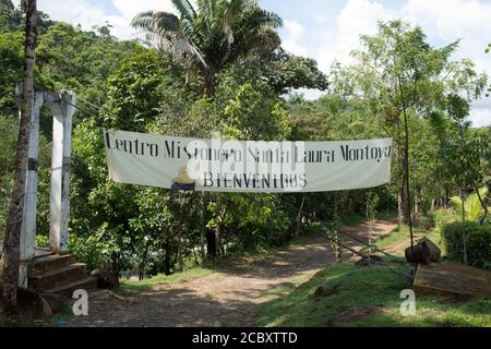 The Centro Misionero Santa Laura Montoya ministers to the indigenous Ngäbe and Bugle peoples from just outside their comarca (reservation) in Panama. Stock Photo