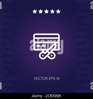 bankruptcy vector icon modern illustration Stock Vector