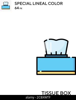 Tissue paper Special lineal color vector icon. Tissue paper icons for ...