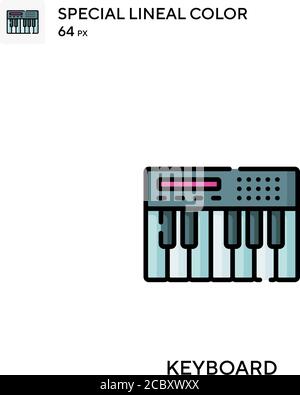 Keyboard Special lineal color vector icon. Keyboard icons for your business project Stock Vector
