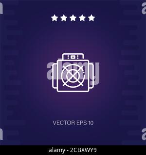 asic vector icon modern illustration Stock Vector