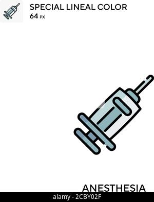 Anesthesia Special lineal color vector icon. Anesthesia icons for your business project Stock Vector