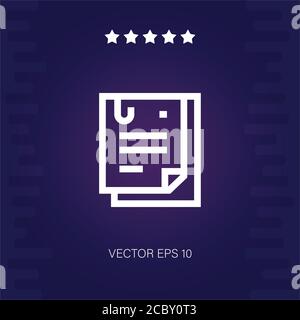documents vector icon modern illustration Stock Vector