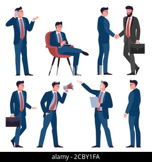 flat design young man characters Stock Vector