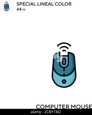 Computer mouse Special lineal color vector icon. Computer mouse icons for your business project Stock Vector