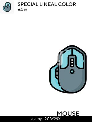 Mouse Special lineal color vector icon. Mouse icons for your business project Stock Vector
