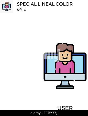 User Special lineal color vector icon. User icons for your business project Stock Vector