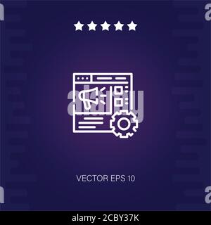 optimizing vector icon modern illustration Stock Vector