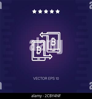 peer to peer vector icon modern illustration Stock Vector