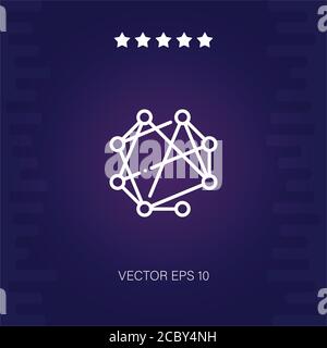 nodes vector icon modern illustration Stock Vector