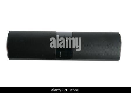wireless speaker system on a white background Stock Photo