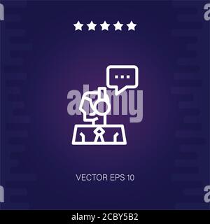 costumer service vector icon modern illustration Stock Vector