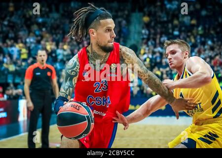 Berlin, Germany, October 25, 2019: basketball player Daniel Hackett of CSKA Moscow in action during the EuroLeague basketball match Stock Photo