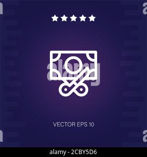 bankruptcy vector icon modern illustration Stock Vector