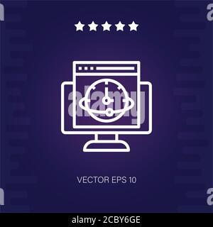 speed vector icon modern illustration Stock Vector