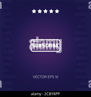subscribe vector icon modern illustration Stock Vector