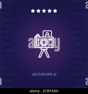 vlog vector icon modern illustration Stock Vector