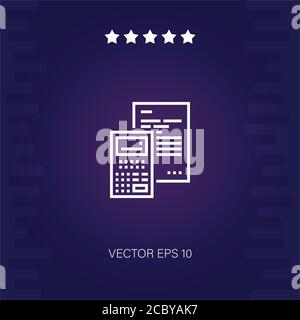 estimation vector icon modern illustration Stock Vector