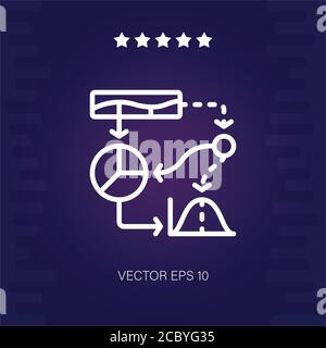 data analytics vector icon modern illustration Stock Vector