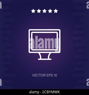 lcd vector icon modern illustration Stock Vector