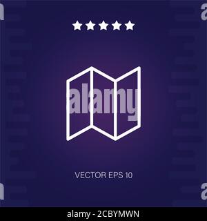 trifold vector icon modern illustration Stock Vector