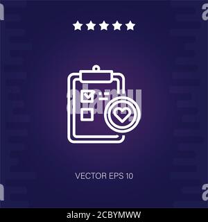 wishlist vector icon modern illustration Stock Vector