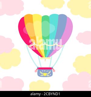 Pink heart shaped cloud isolated on white background vector illustration  2506157 Vector Art at Vecteezy