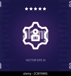 job vector icon modern illustration Stock Vector