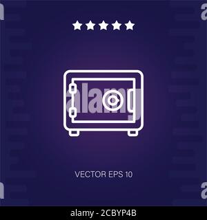 safebox vector icon modern illustration Stock Vector
