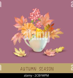 Autumn abstract background Stock Vector