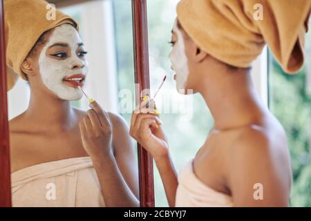 Getting ready in the morning Stock Photo