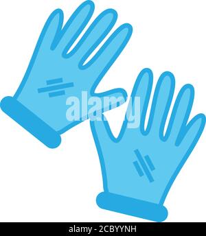 Gloves icon design template vector isolated illustration Stock Vector