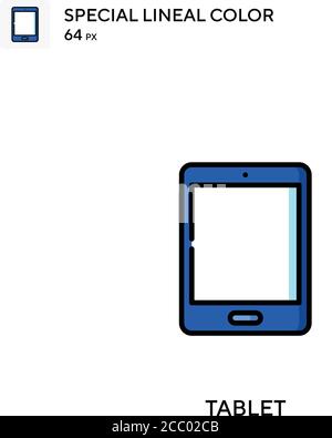 Tablet Special lineal color vector icon. Tablet icons for your business project Stock Vector