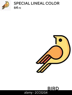 Bird Special lineal color vector icon. Bird icons for your business project Stock Vector