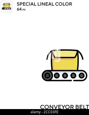 Conveyor belt Special lineal color vector icon. Conveyor belt icons for your business project Stock Vector