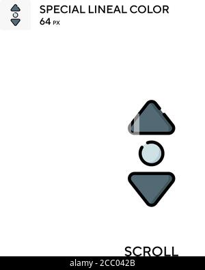 Scroll Special lineal color vector icon. Scroll icons for your business project Stock Vector